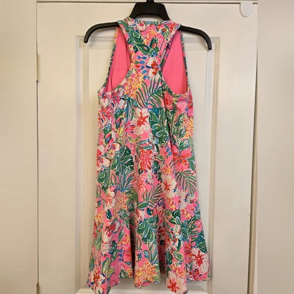 LILLY PULITZER LUXLETIC ANAIA ACTIVE DRESS UPF 50+ JOURNEY TO THE JUNGLE SIZE M - Picture 5 of 8